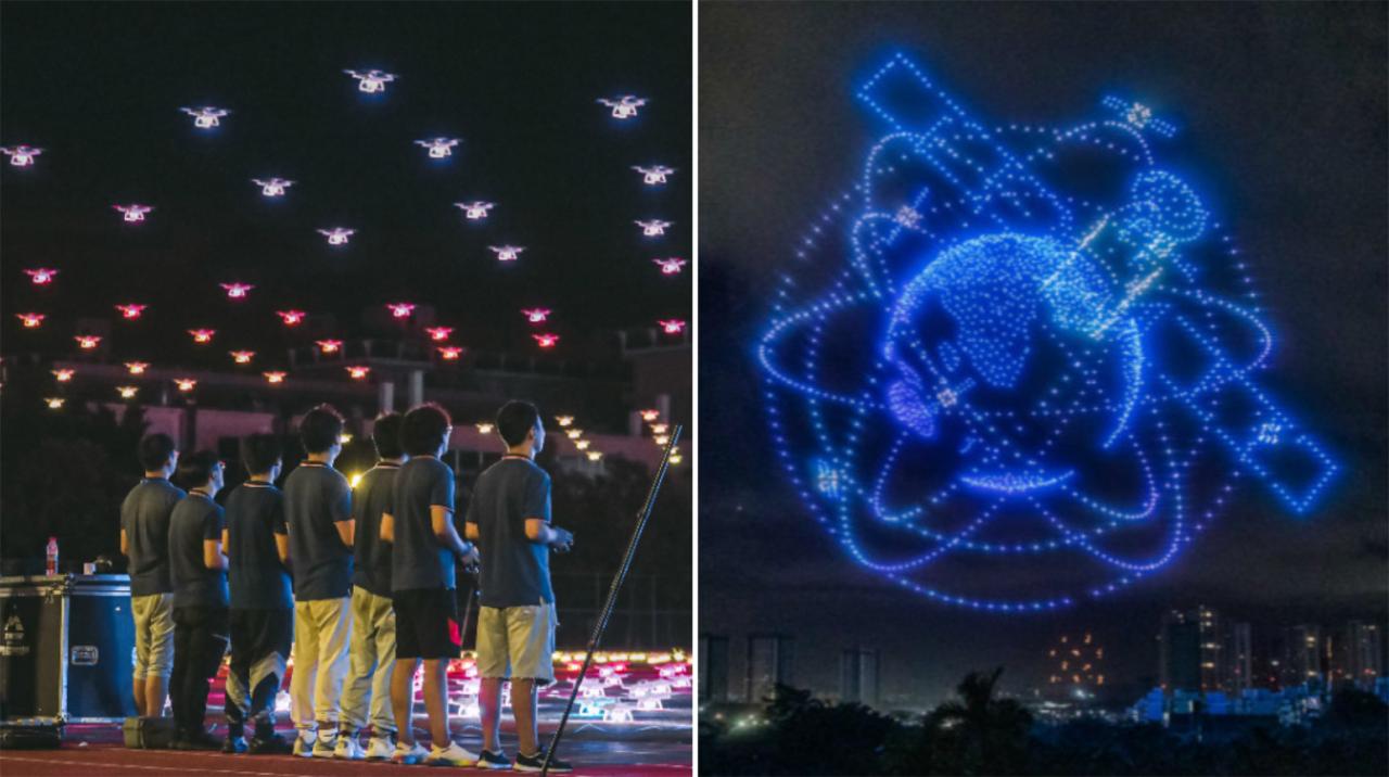 China new year drone show 2057